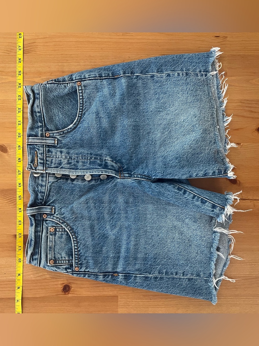 Denim Forum Light Blue Jean Shorts